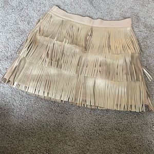 Gold Fringe Skirt